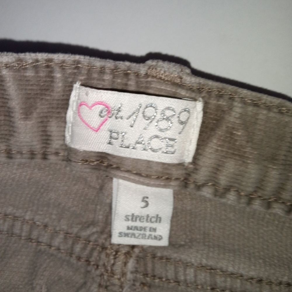 Est. 1989 Place corduroy jeans Gray color size 5 stretch.